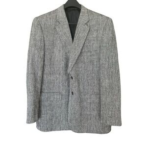 Towncraft Textured Gray & Black Men's Blazer Suit Jacket Sz 46 Regular